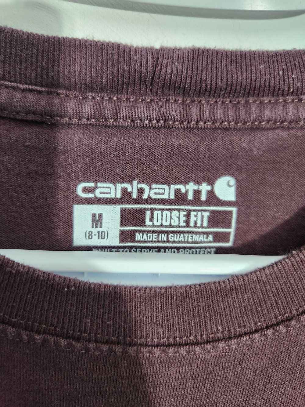 Carhartt Loose Fit Long Sleeve Tee in Maroon - Picture 2 of 5